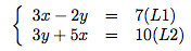 système de deux équations