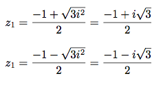 exemple de résolution d'équation du second degré complexe