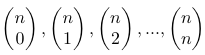 coefficients binomiaux et triangle de pascal