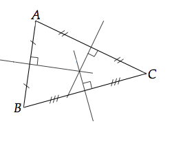 médiatrices d'un triangle