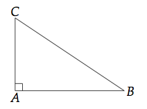 angles complémentaires dans un triangle rectangle
