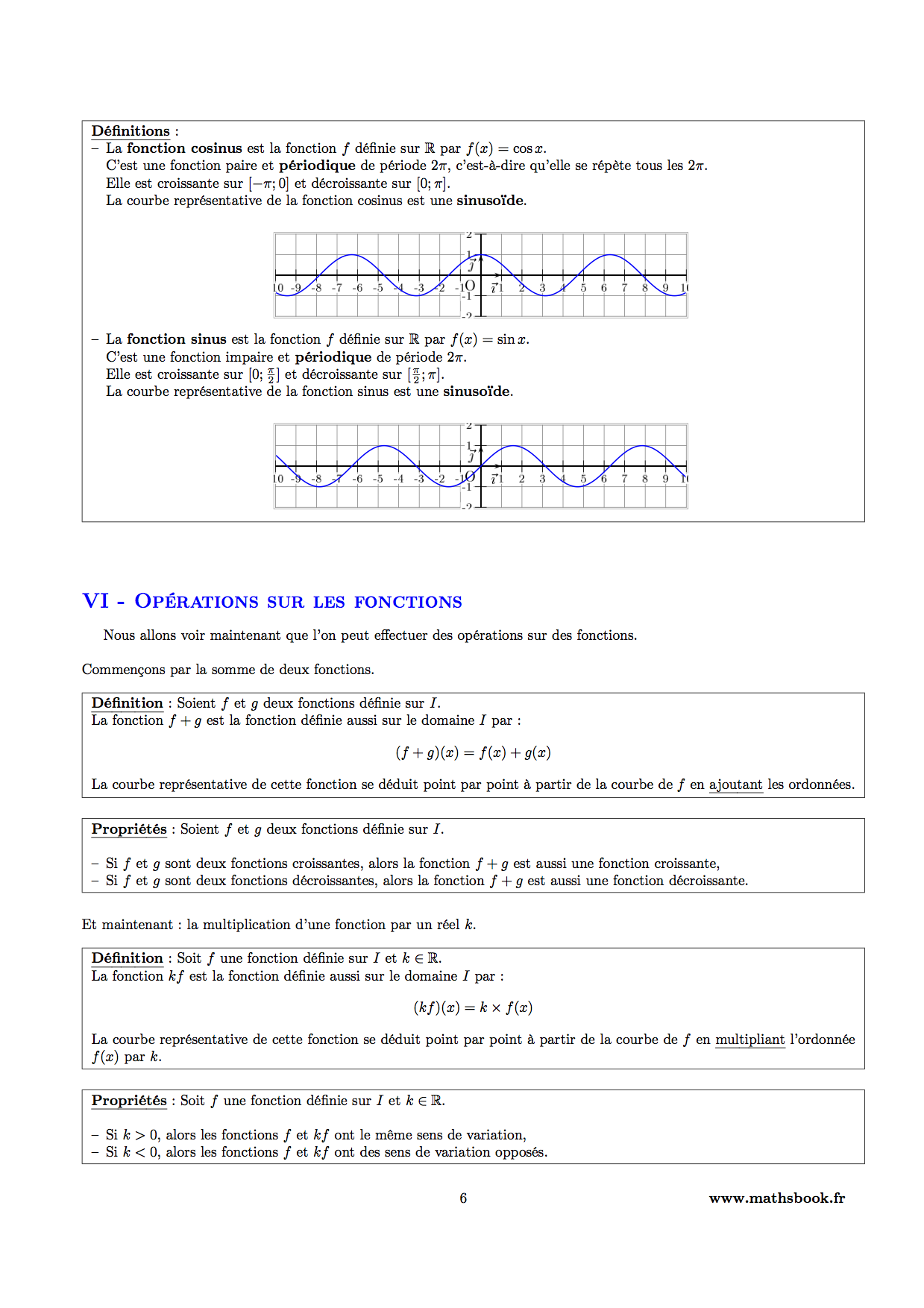 fonctions trigonometriques