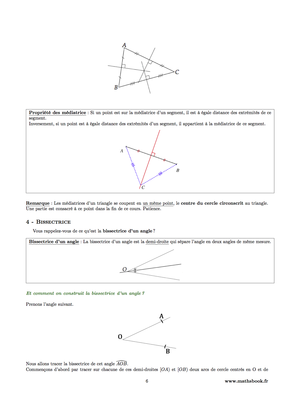 bissectrice angle