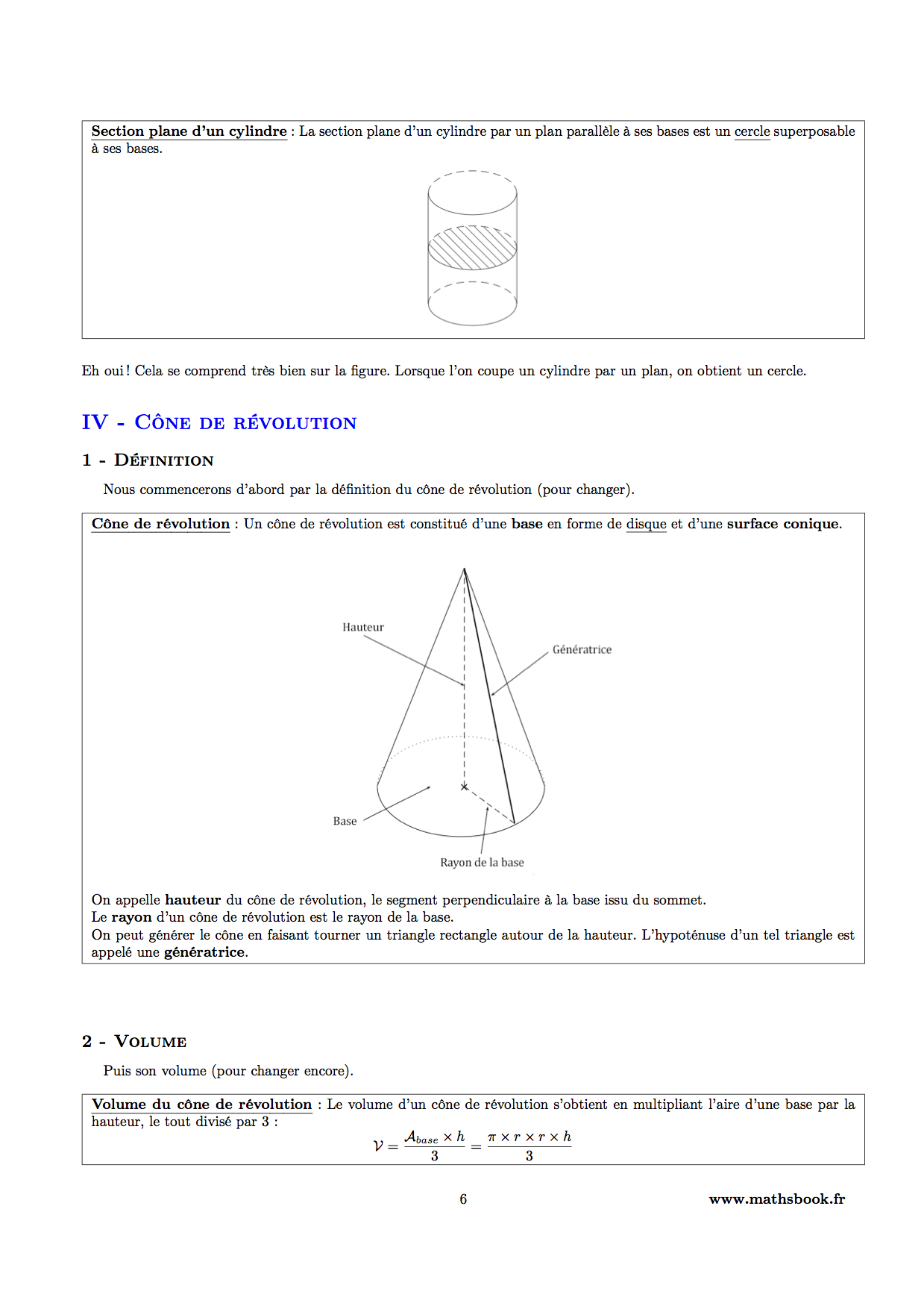 cone definition volume