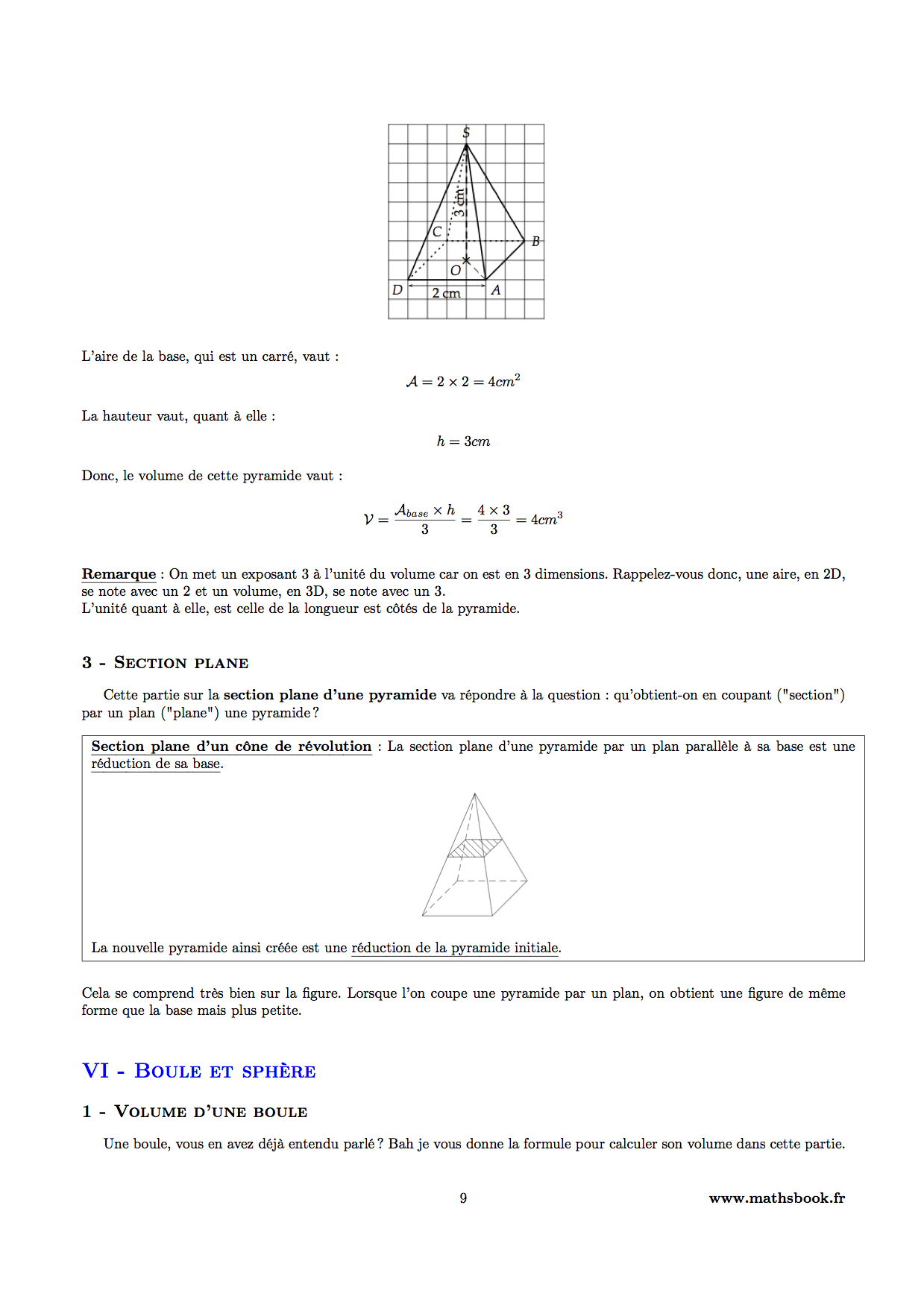 Geometrie Dans L Espace Crpe Géométrie dans l'espace : Cours PDF à imprimer | Maths 3ème