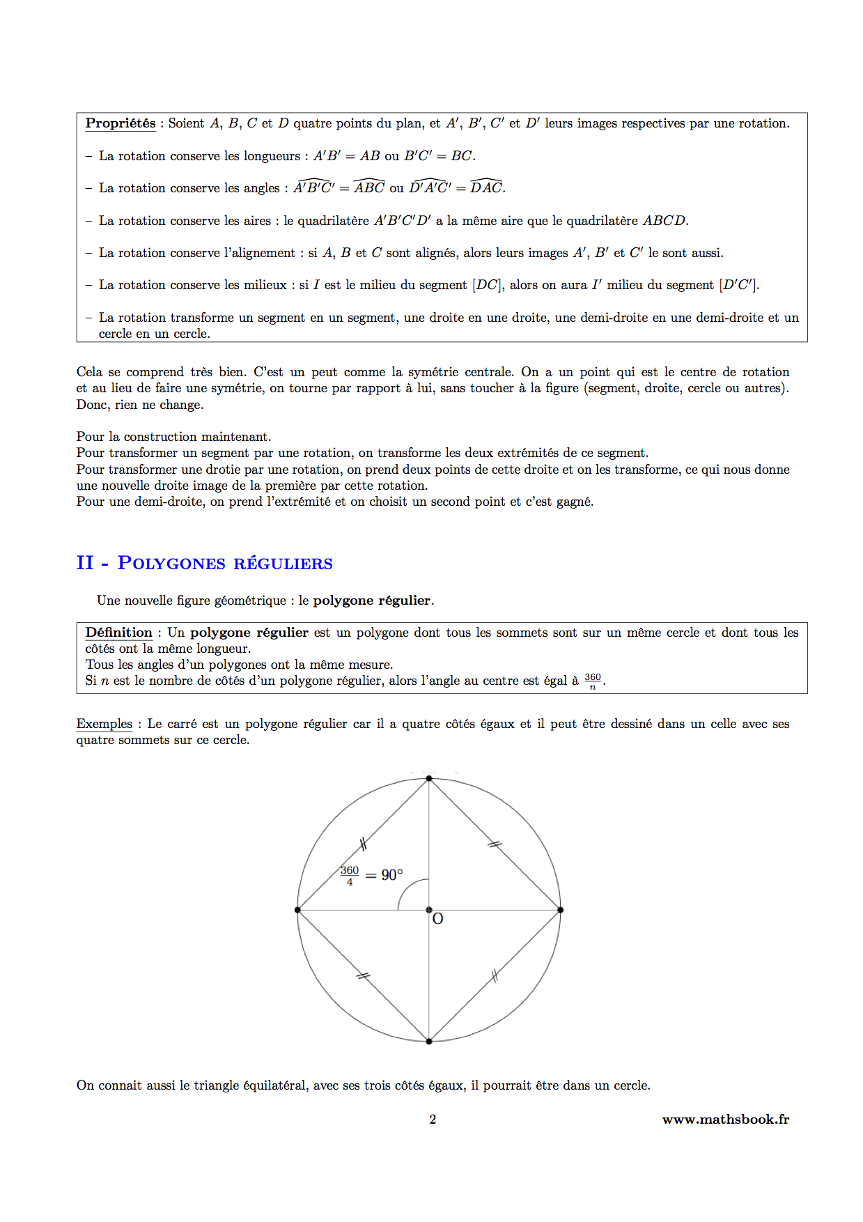 polygones reguliers