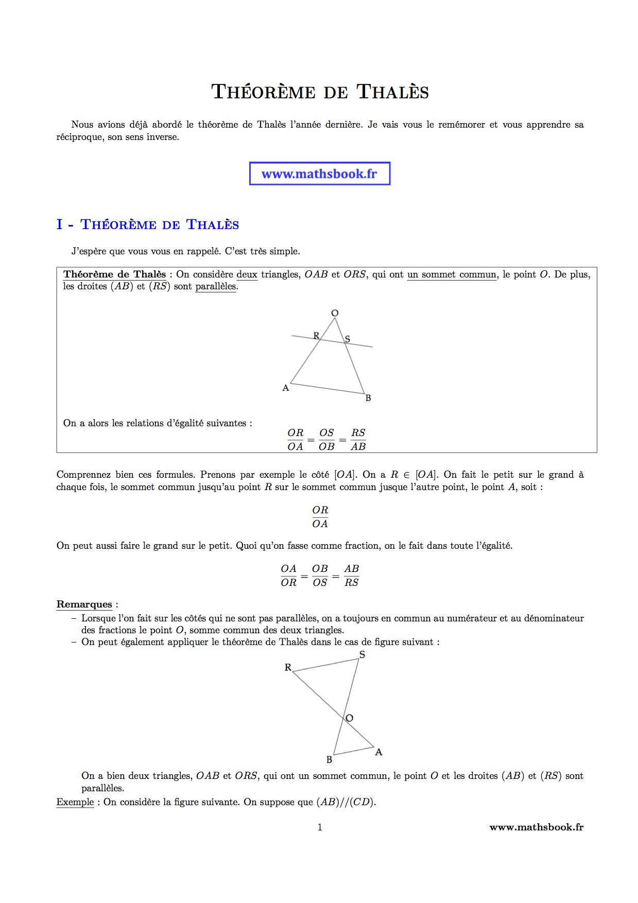 theoreme thales