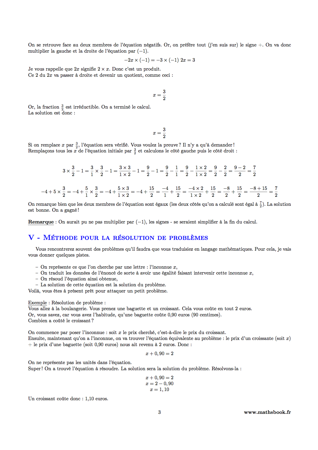 Calcul littéral : Cours PDF à imprimer | Maths 4ème