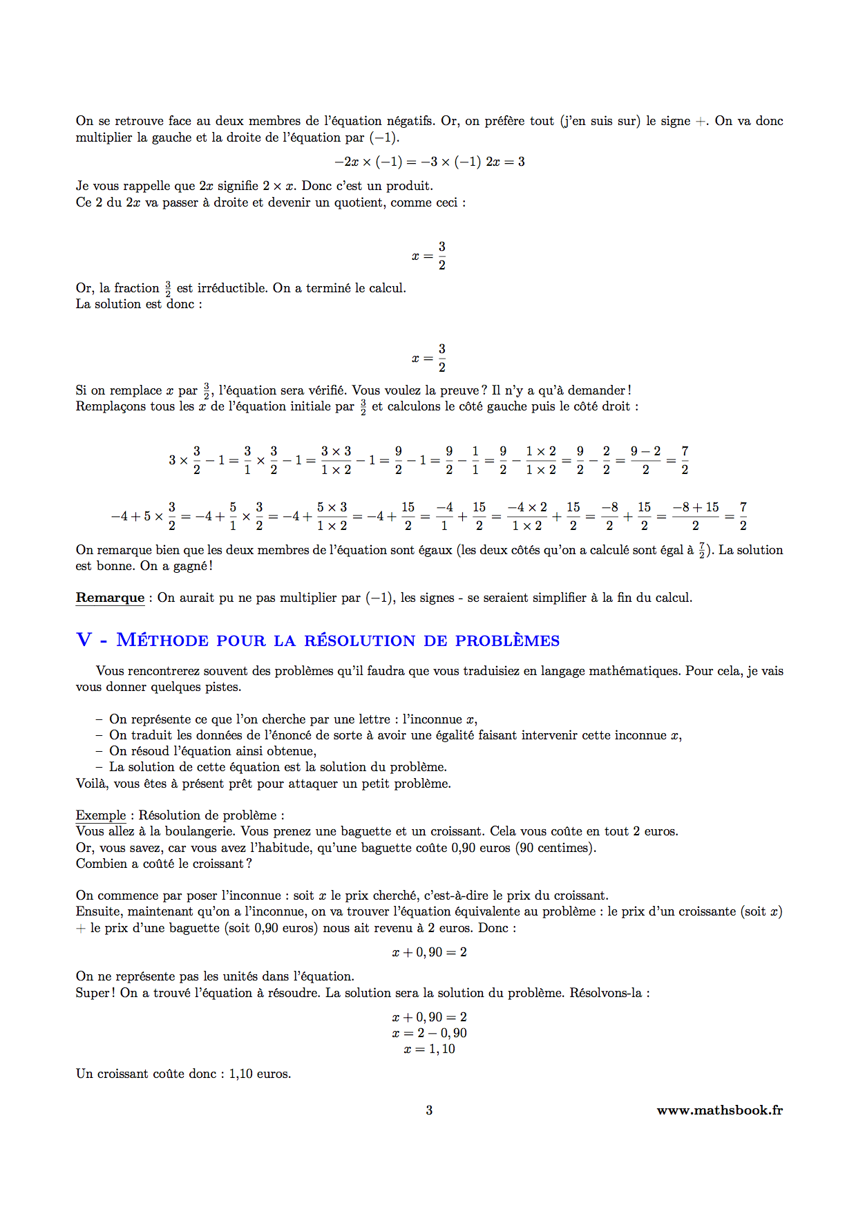 calcul litteral resolution de problemes