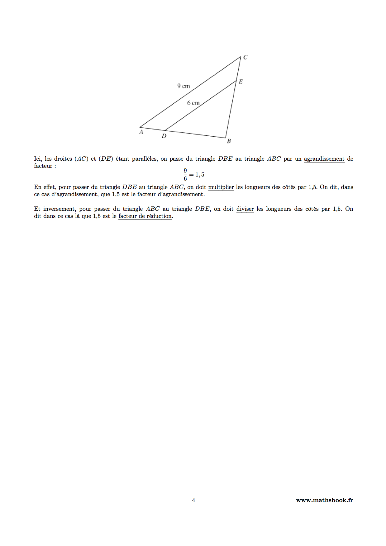 agrandissement et reduction