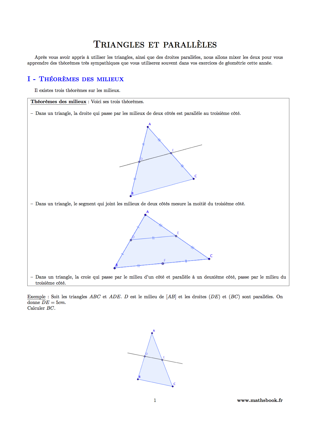 theoreme des milieux