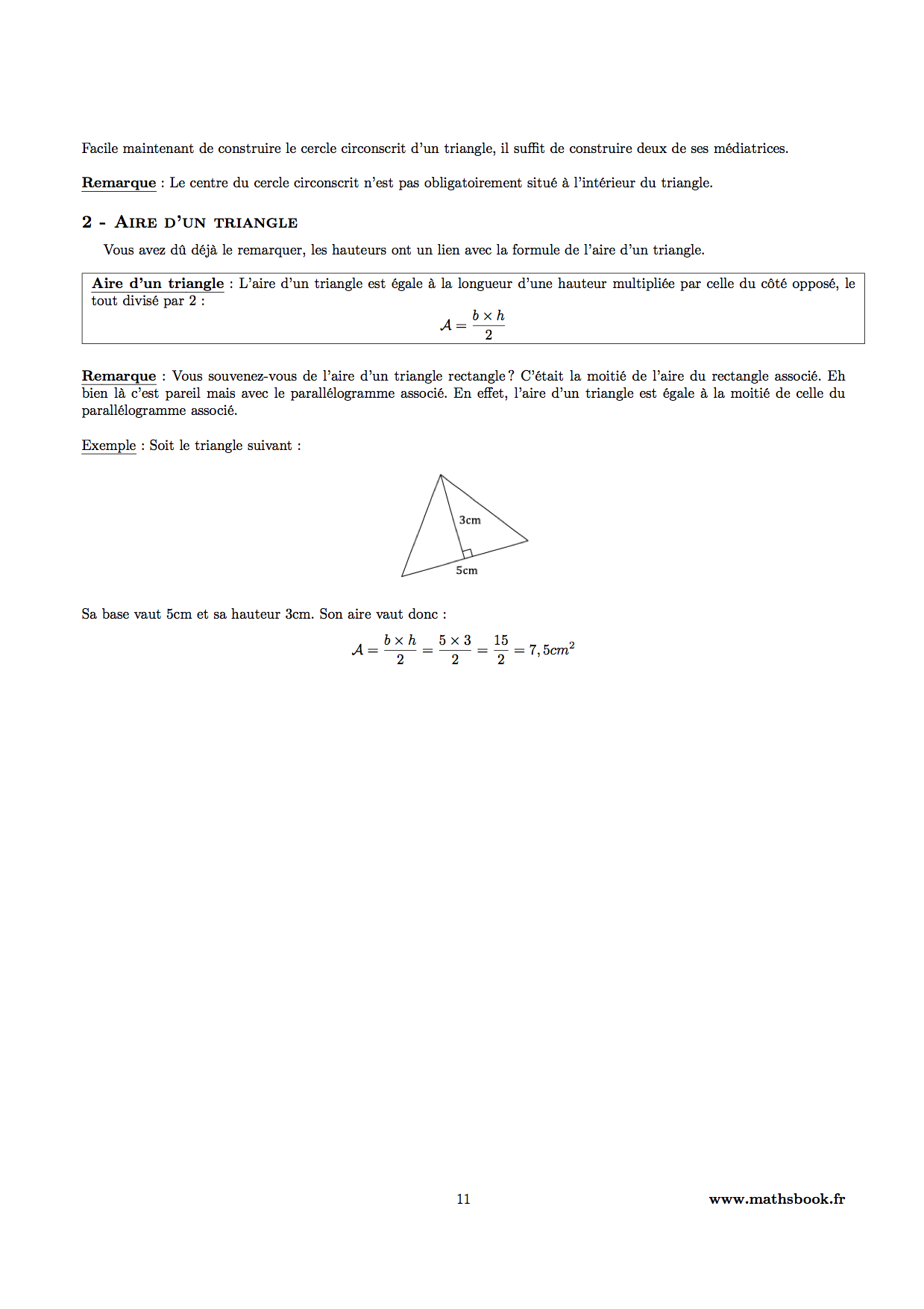 aire triangle