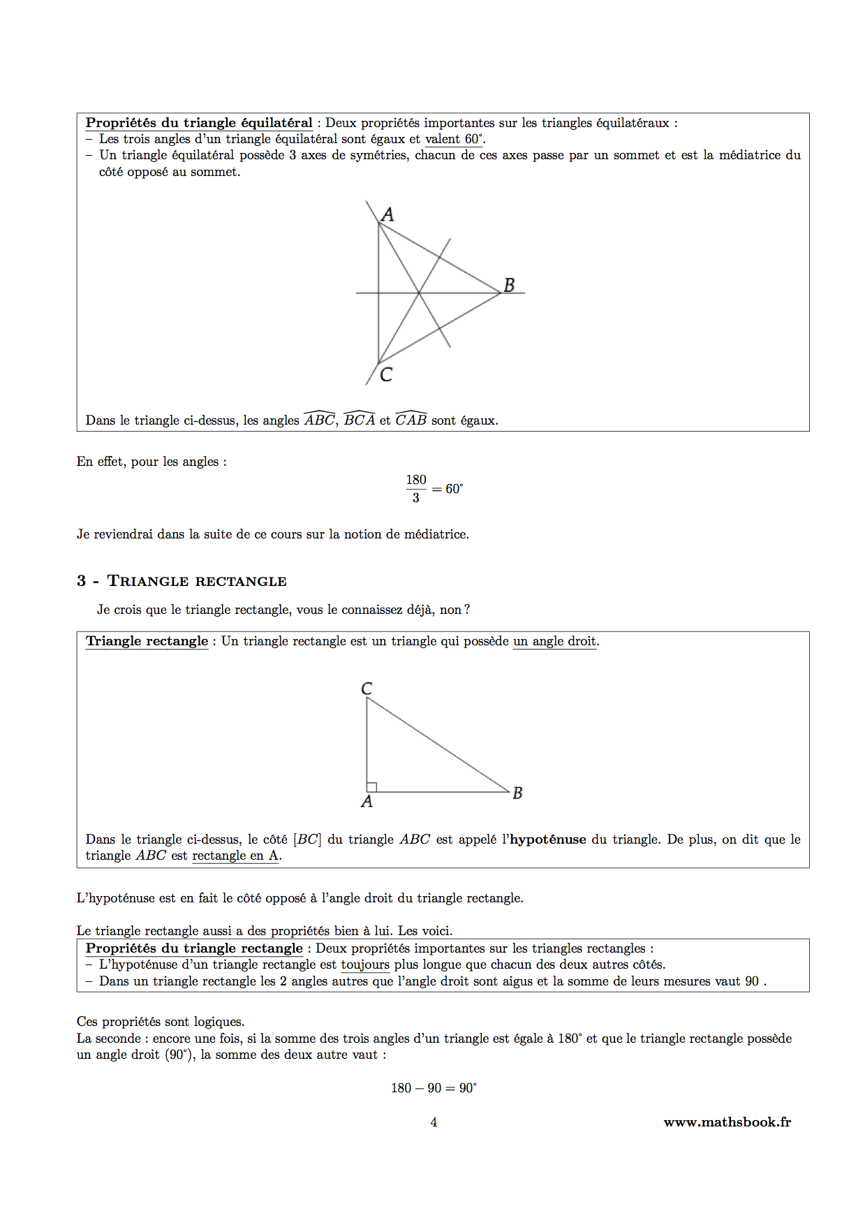 triangle rectangle