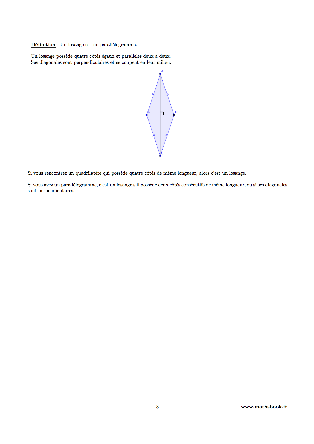 parallelogramme losange