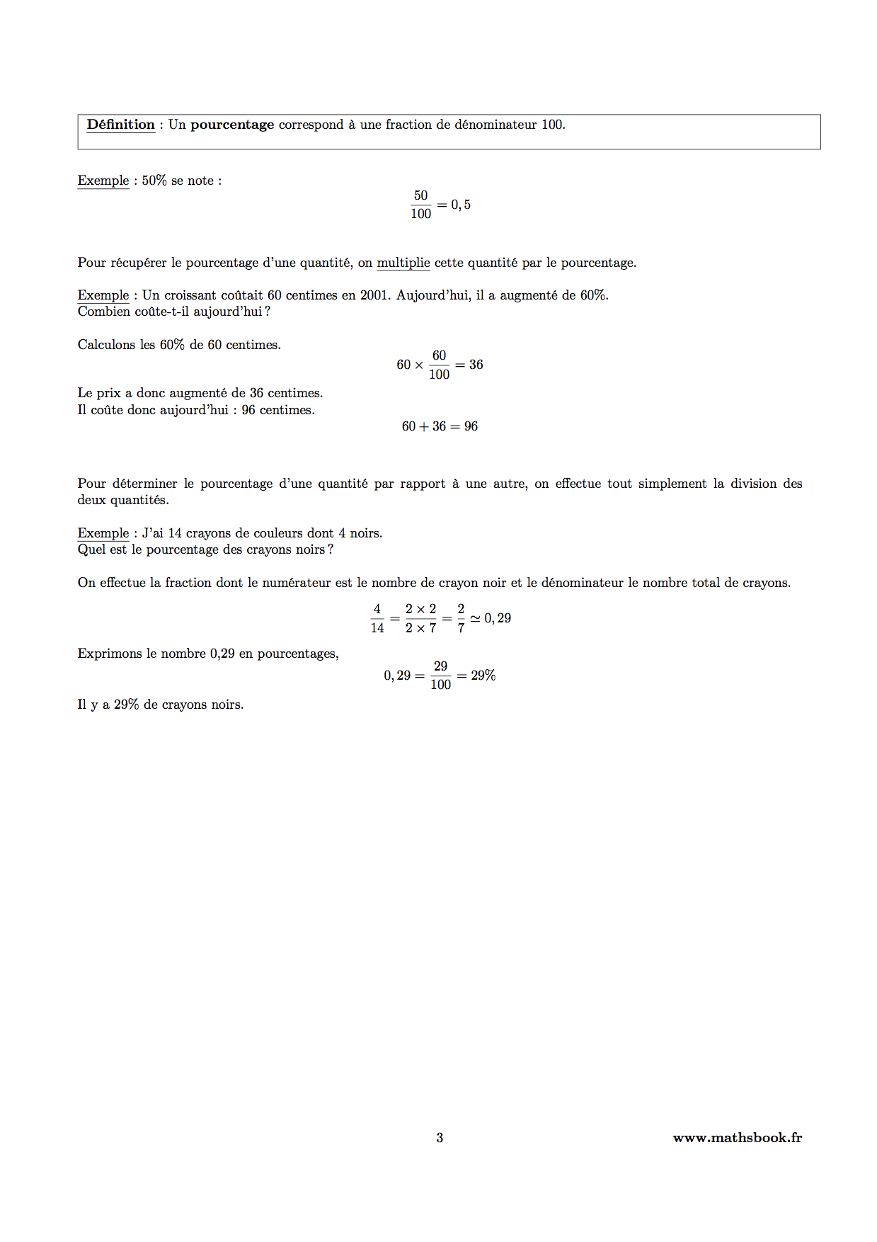 proportionnalite pourcentage