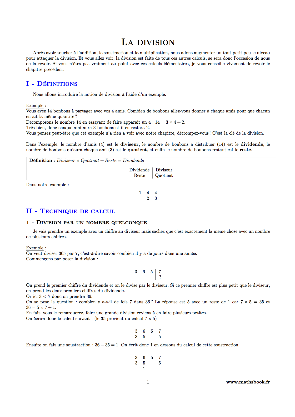 division definition