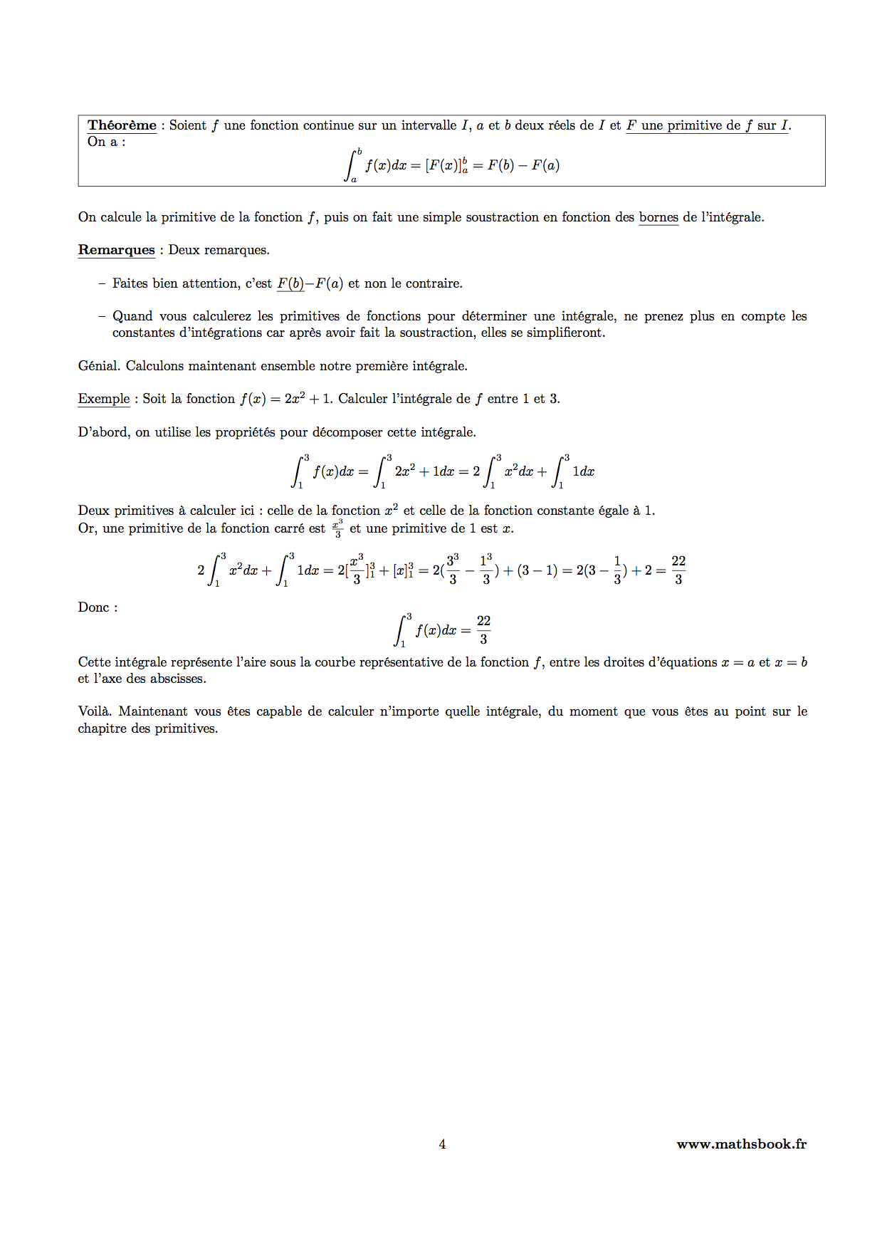 calcul integral exemples