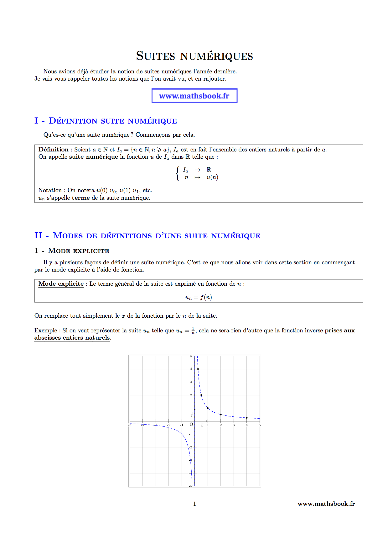 suite numerique definition et mode de definition