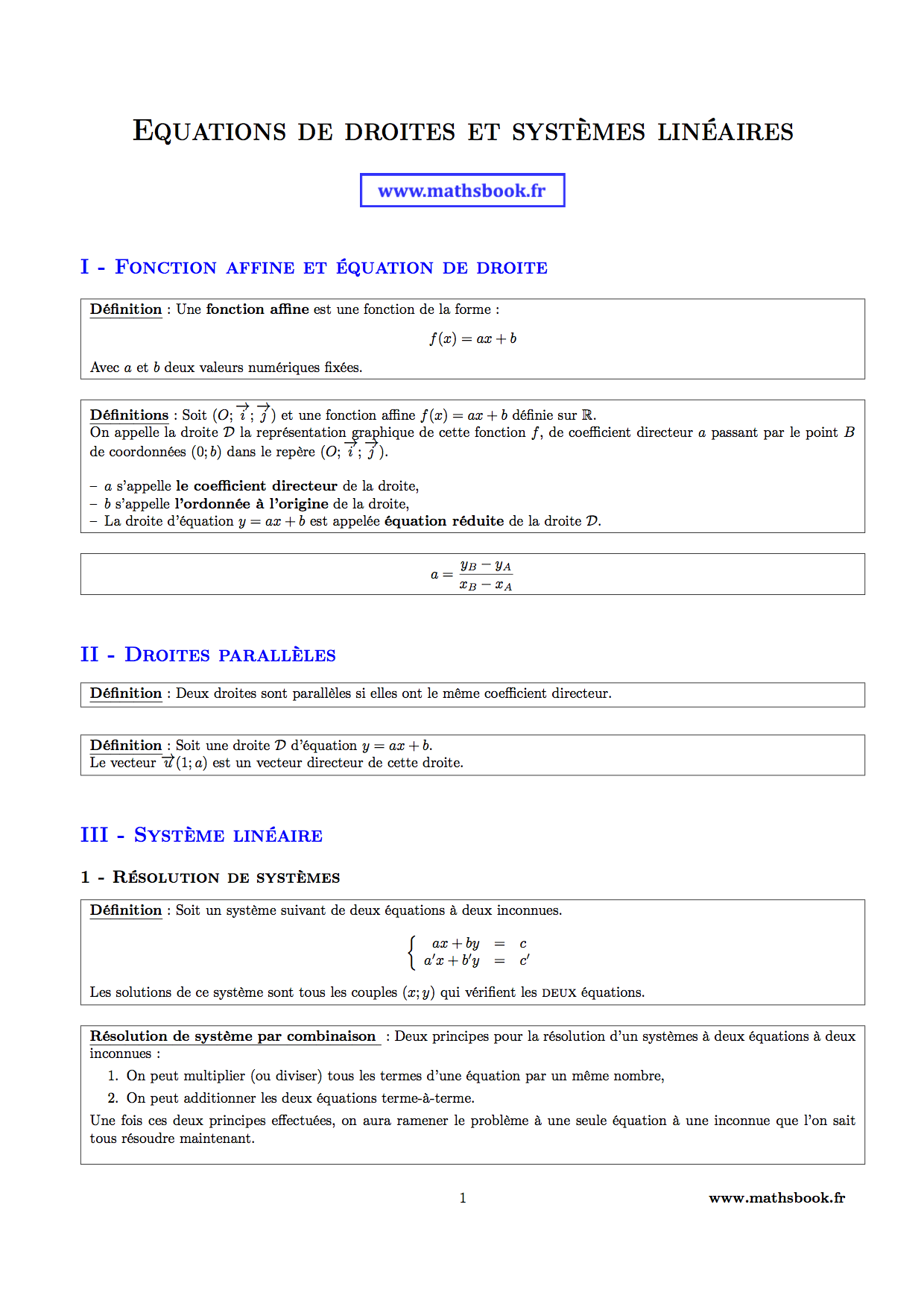 Fiche explicative de la leçon : Former une équation du second