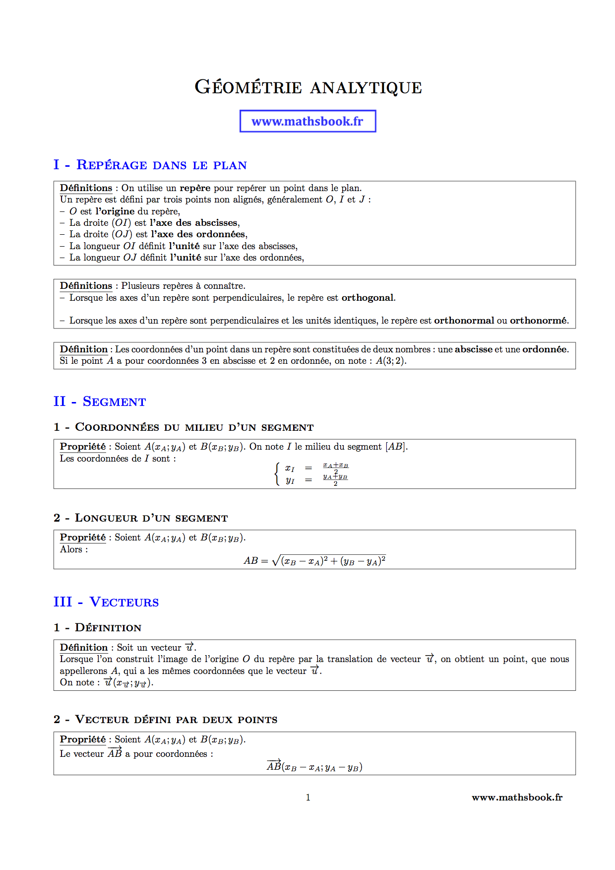 geometrie analytique1