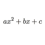 Polynôme du second degré