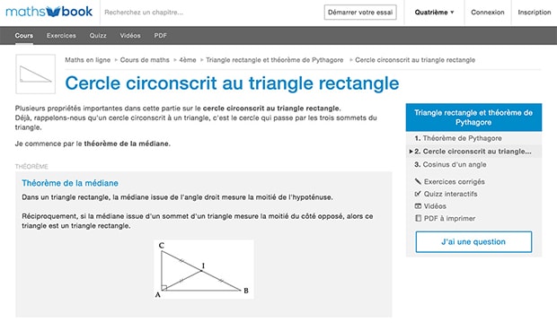 Cours de maths en ligne