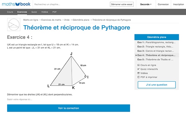 exercices de maths corrigés