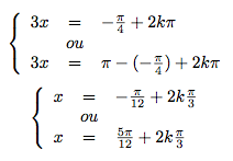 solution d'une équation trigonométrique