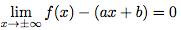 définition asymptote oblique