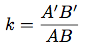 coefficient de proportionnalité