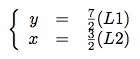 solution d'un système d'équations