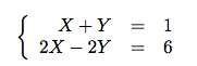 changement de variables et systèmes d'équations