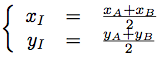 coordonnées du milieu d'un segment