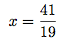 solution d'un système d'équations