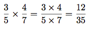 Fractions multipliées