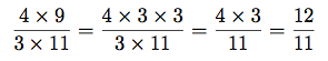 Multiplications de fractions