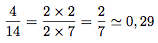 exemple d'un calcul de pourcentage