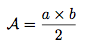 Formule d'aire d'un triangle rectangle