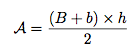 Formule d'aire d'un trapèze