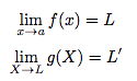 théorème limite d'une fonction composée