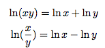 propriétés fondamentales du logarithme