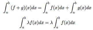 linératé des intégrales