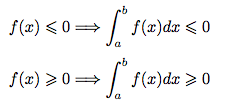 positivité des intégrales