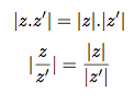 propriétés du module du nombre complexe