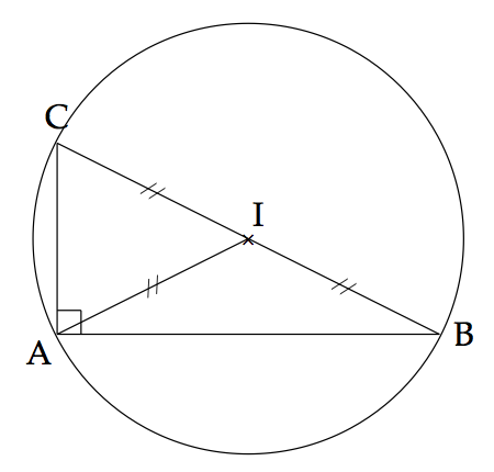 cercle circonscrit au triangle rectangle