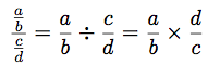 division de fractions