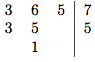 Calcul de division