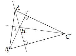 hauteurs d'un triangle