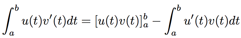 formule d'intégration par partie