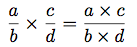 Multiplication de fractions